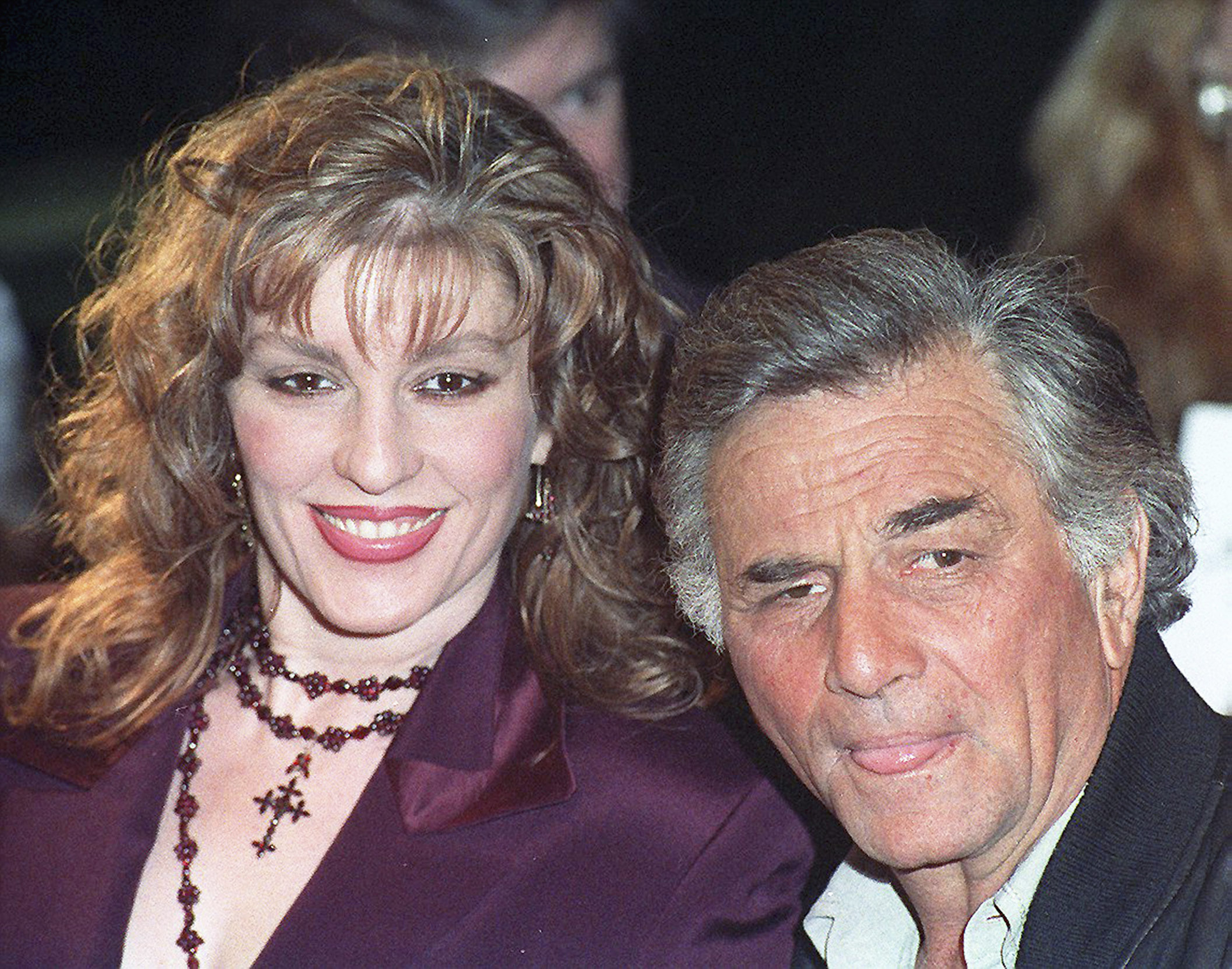 Shera Danese and Petere Falk at an industry event in 1991. | Source: Getty Images