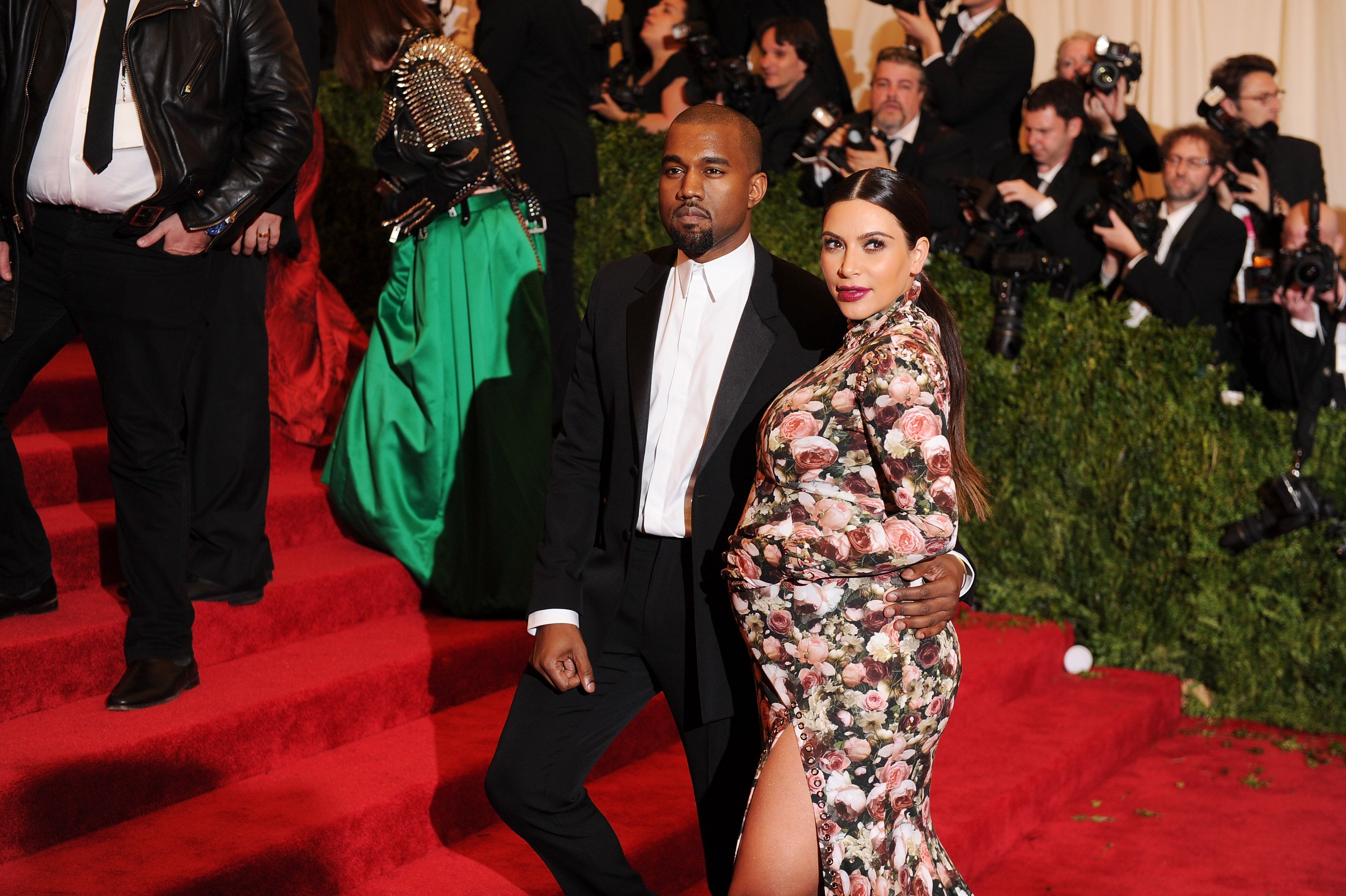 Kanye West and Kim Kardashian during the Costume Institute Gala for the "PUNK: Chaos to Couture" exhibition at the Metropolitan Museum of Art on May 6, 2013 in New York City. | Source: Getty Images