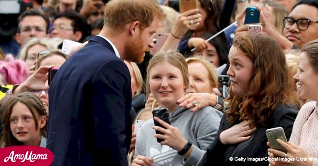 Prince Harry makes a teenager burst into tears by hugging her