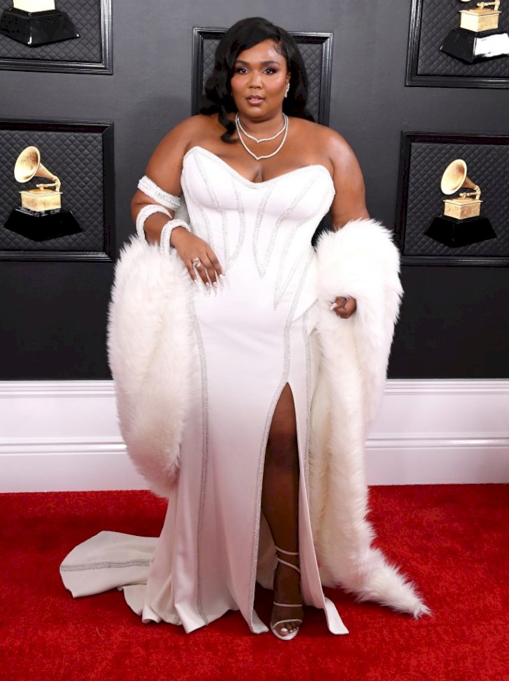  Lizzo arrives at the 62nd Annual GRAMMY Awards at Staples Center on January 26, 2020, in Los Angeles, California. Photo by Steve Granitz/WireImage