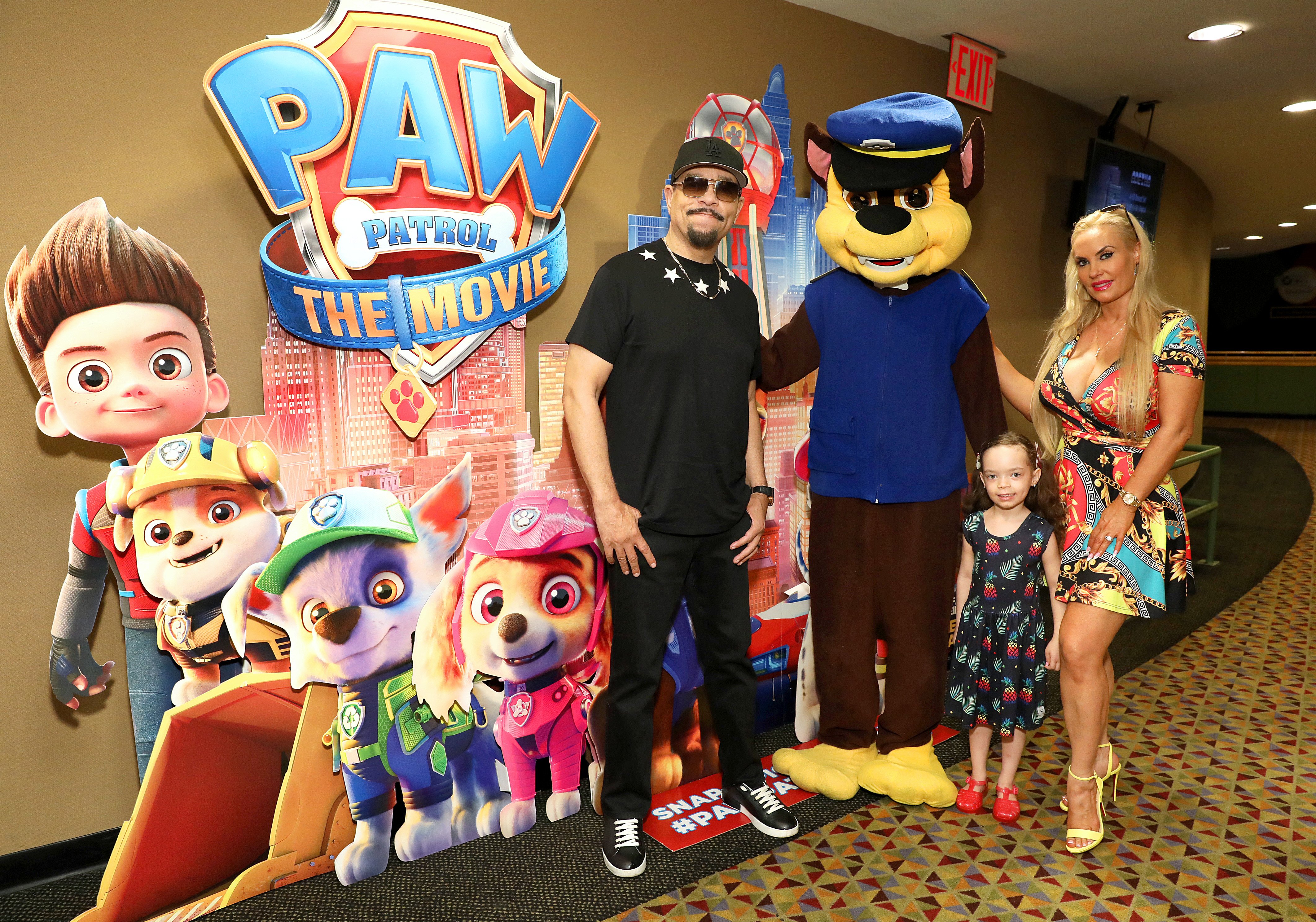 Ice-T, Chanel Nicole Marrow, and Coco Austin attend the New York Special Screening of 'PAW Patrol: The Movie' on August 14, 2021, in New York. | Source: Getty Images