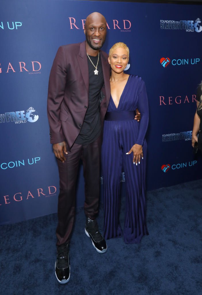 Lamar Odom and Sabrina Parr attend Regard Magazine and Coin Up app host 'Regard Cares' event to celebrate fall issue featuring Marisol Nichols at Palihouse West Hollywood | Photo: Getty Images