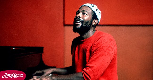 Soul singer and songwriter Marvin Gaye at Golden West Studios in 1973 in Los Angeles, California. | Source: Getty Images