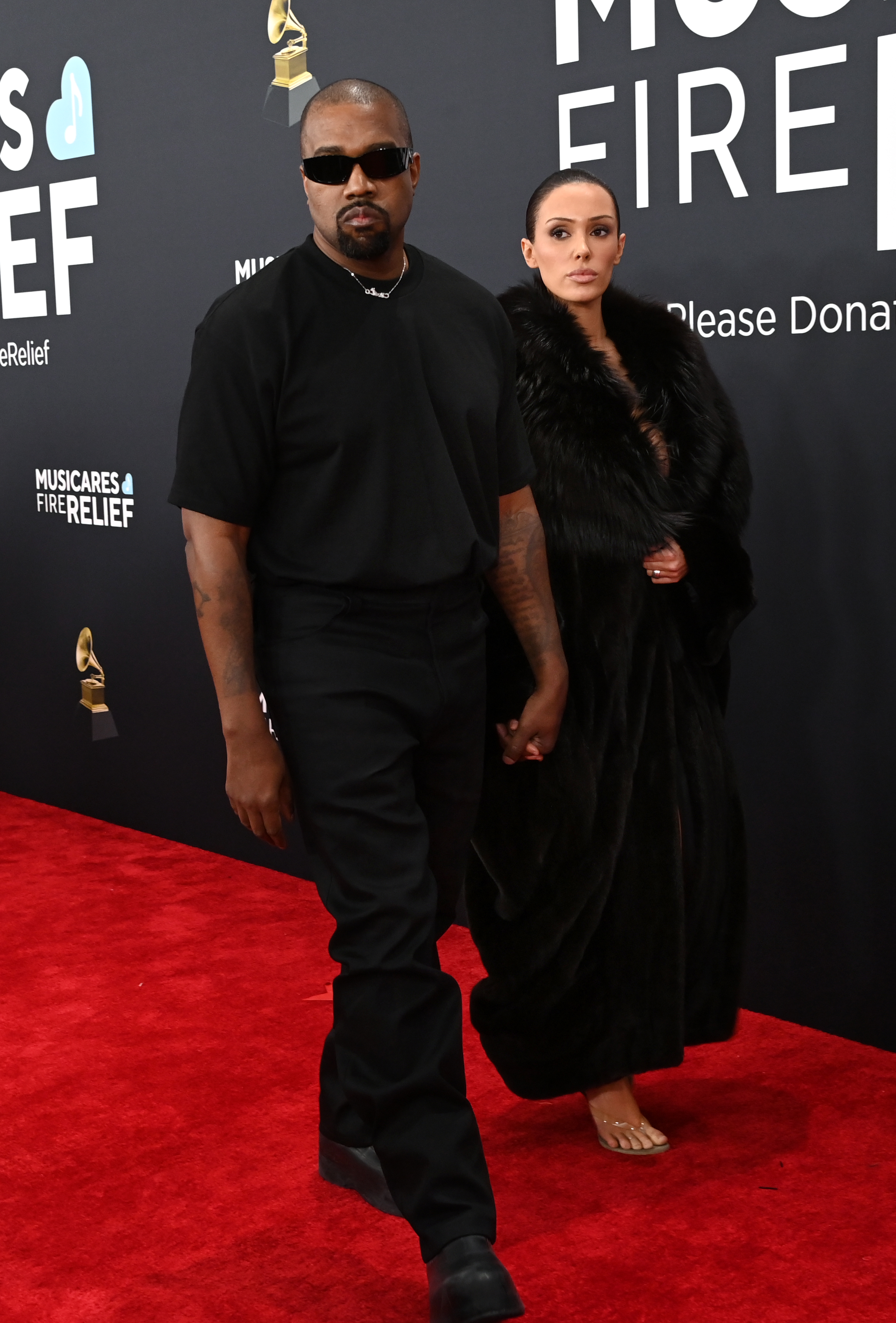 Kanye West and Bianca Censori at the 67th Grammy Awards on February 2, 2025. | Source: Getty Images