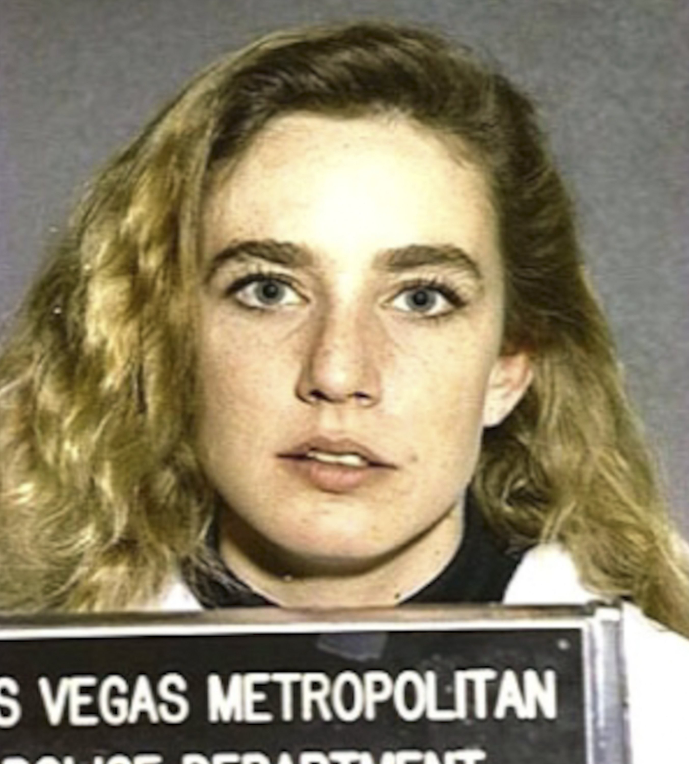 Dana Plato after being arrested in Las Vegas in January 1992 | Source: Getty Images