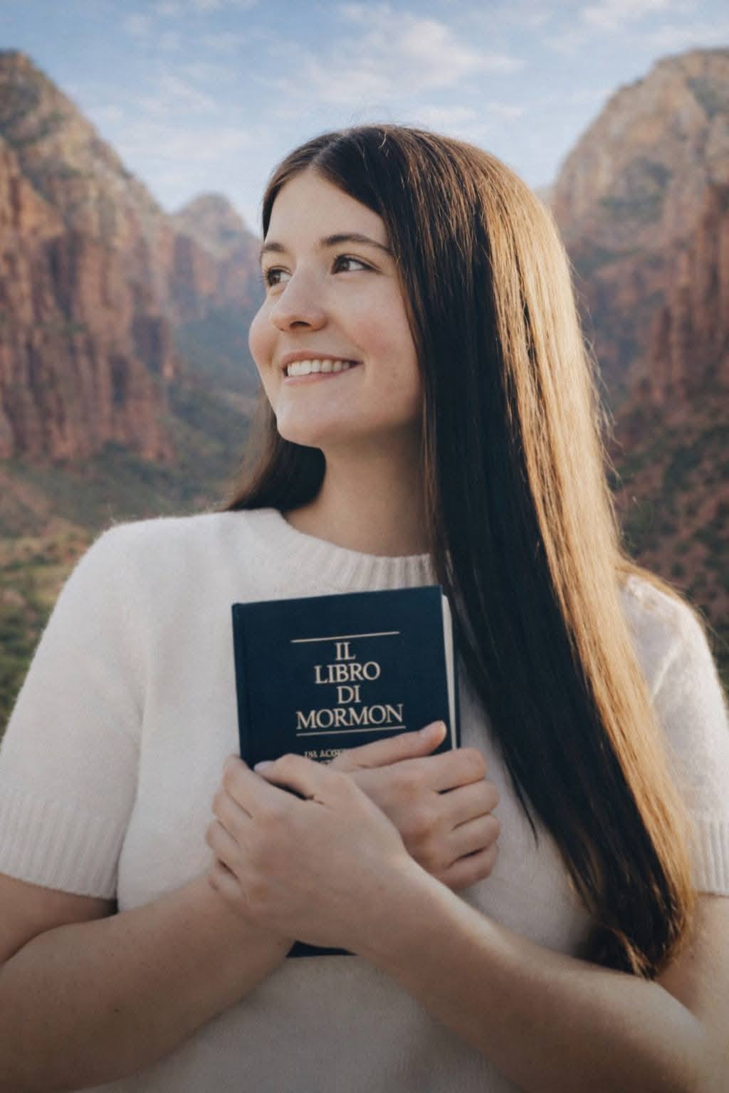 Nicole Bennett holding the Book of Mormon, from a post dated January 15, 2026 | Source: Facebook/Ewatomi Ojo