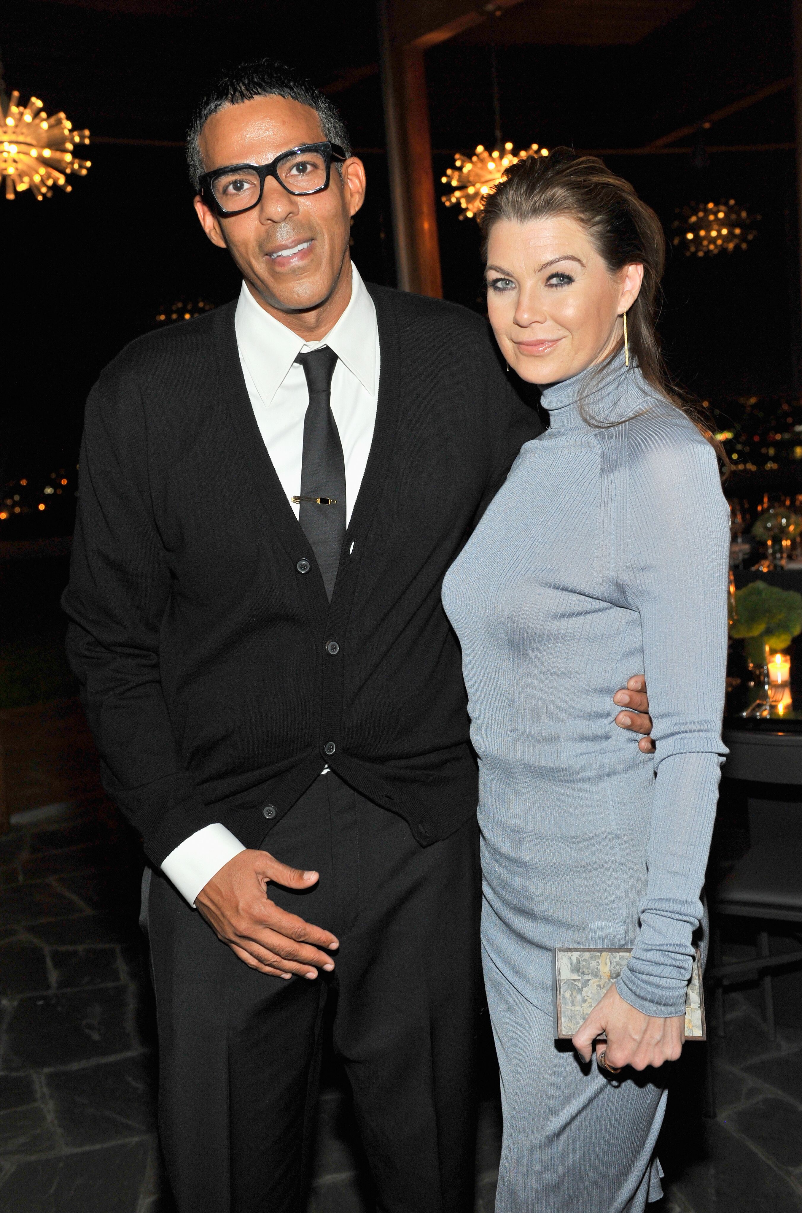 Chris Ivery and Ellen Pompeo attend a private dinner hosted by VOGUE to celebrate TOD'S Creative Director Alessandra Facchinetti on November 5, 2014 in Los Angeles, California. | Source: Getty Images