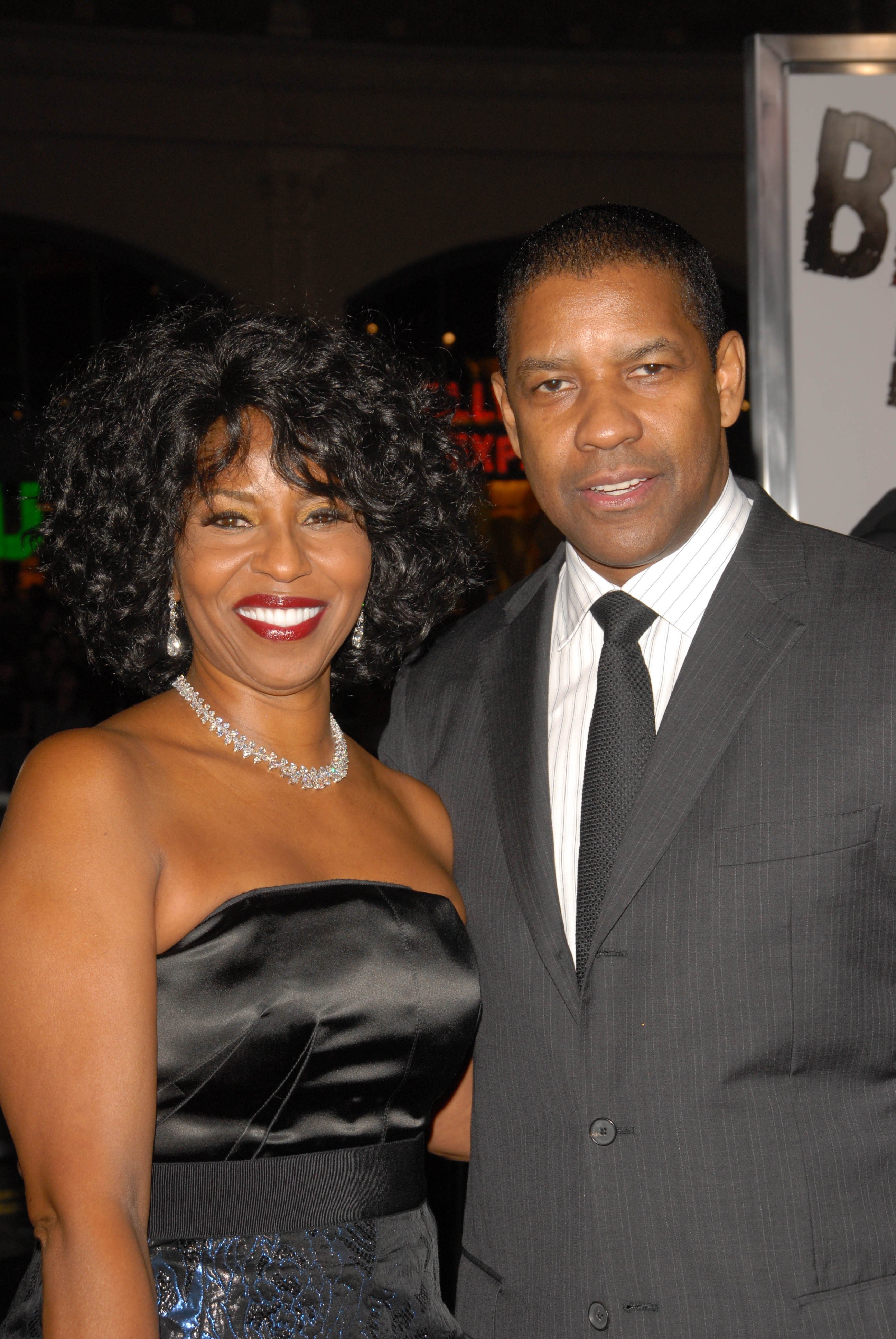 Denzel Washington and wife Pauletta at “The Book Of Eli” premiere in Hollywood on January 11, 2010 l Source: Shutterstock