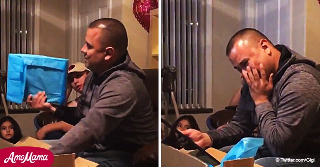 Father bursts into tears after stepdaughter takes his last name as a birthday gift