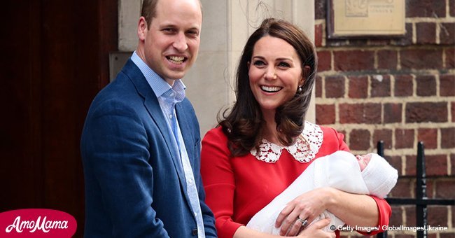 Kate Middleton shows off her newborn son nearly six hours after giving birth