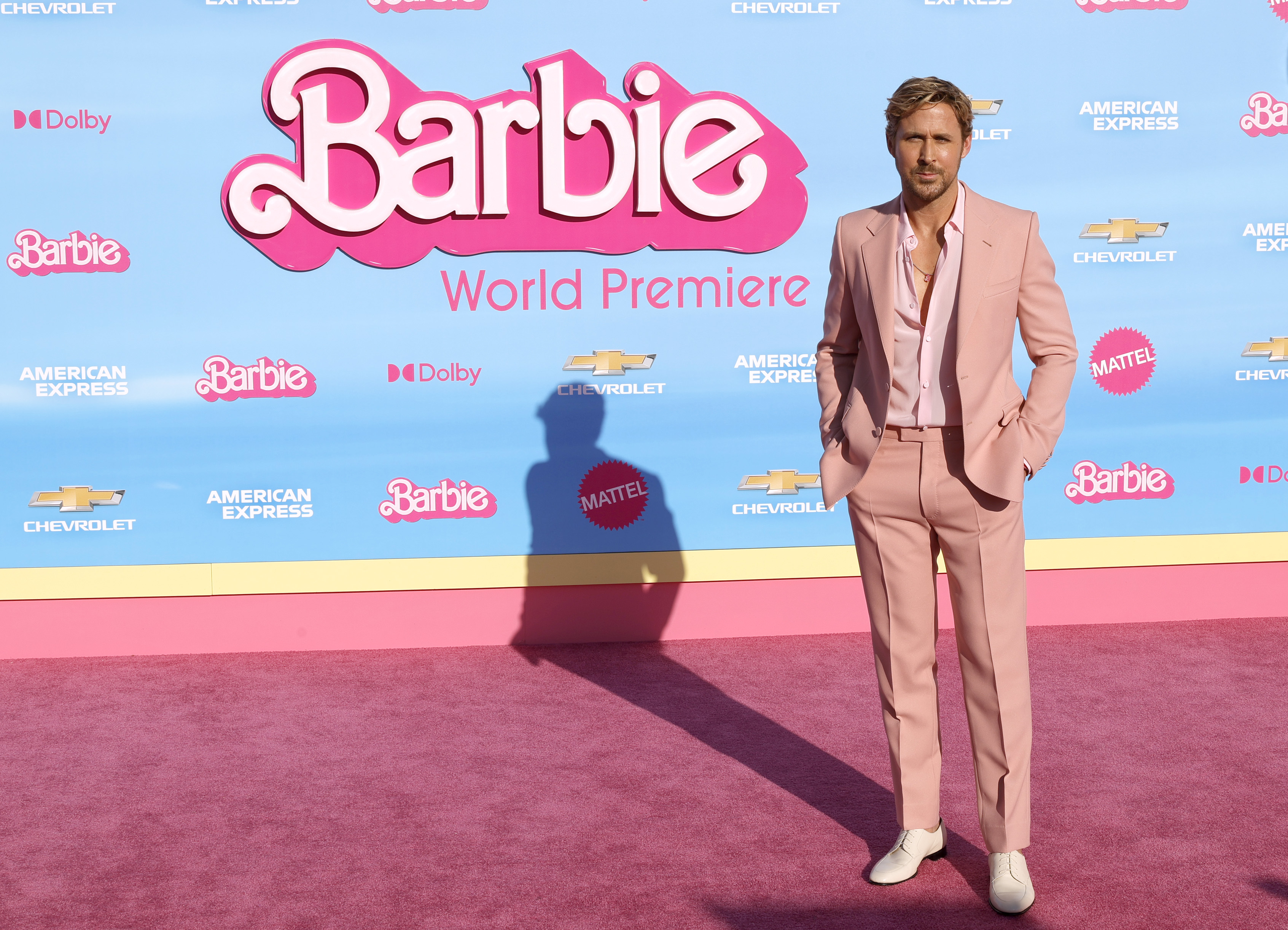 Ryan Gosling attends the World Premiere of "Barbie" at Shrine Auditorium and Expo Hall on July 09, 2023, in Los Angeles, California. | Source: Getty Images