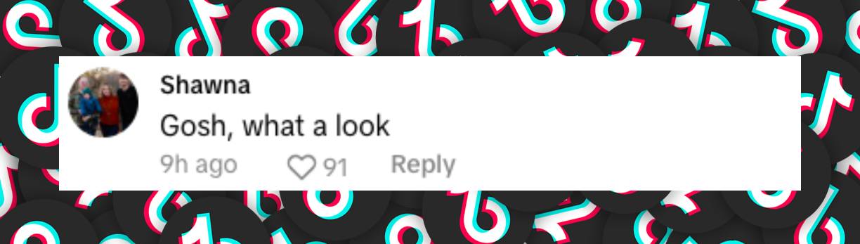 User comment about the look Simone Biles gave Norma Strait, posted on November 21, 2024 | Source: TikTok/jmr35907