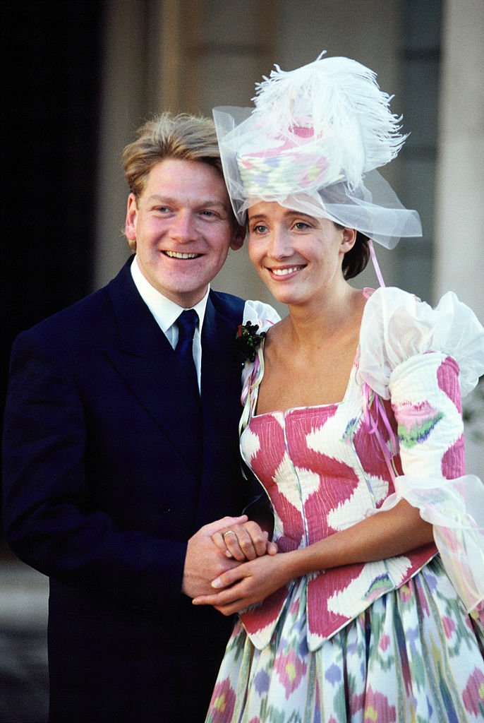 Emma Thompson et Kenneth Branagh, le jour de leur mariage le 20 août 1989. | Photo : Getty Images