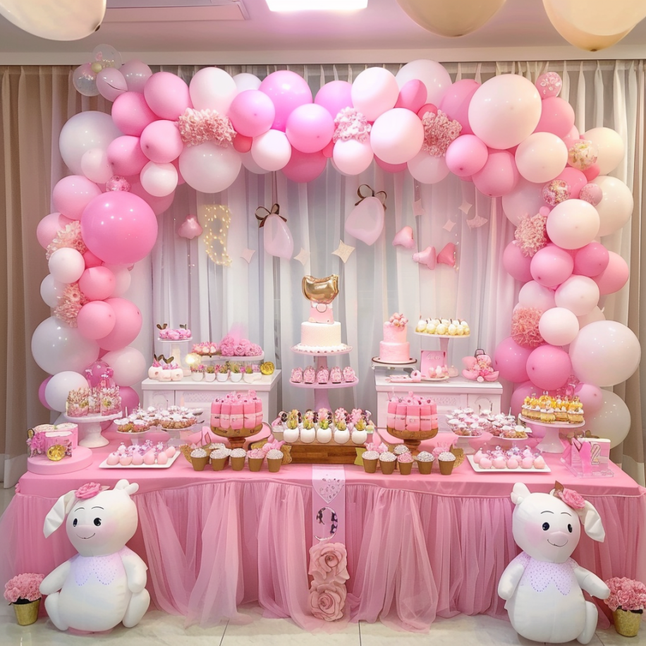 Decorations for a baby shower | Source: Midjourney