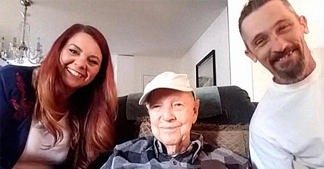 Veteran Lee Brundige in a cute photo with Tracy Grant and her boyfriend Josh Fox. | Source:  twitter.com/InsideEdition