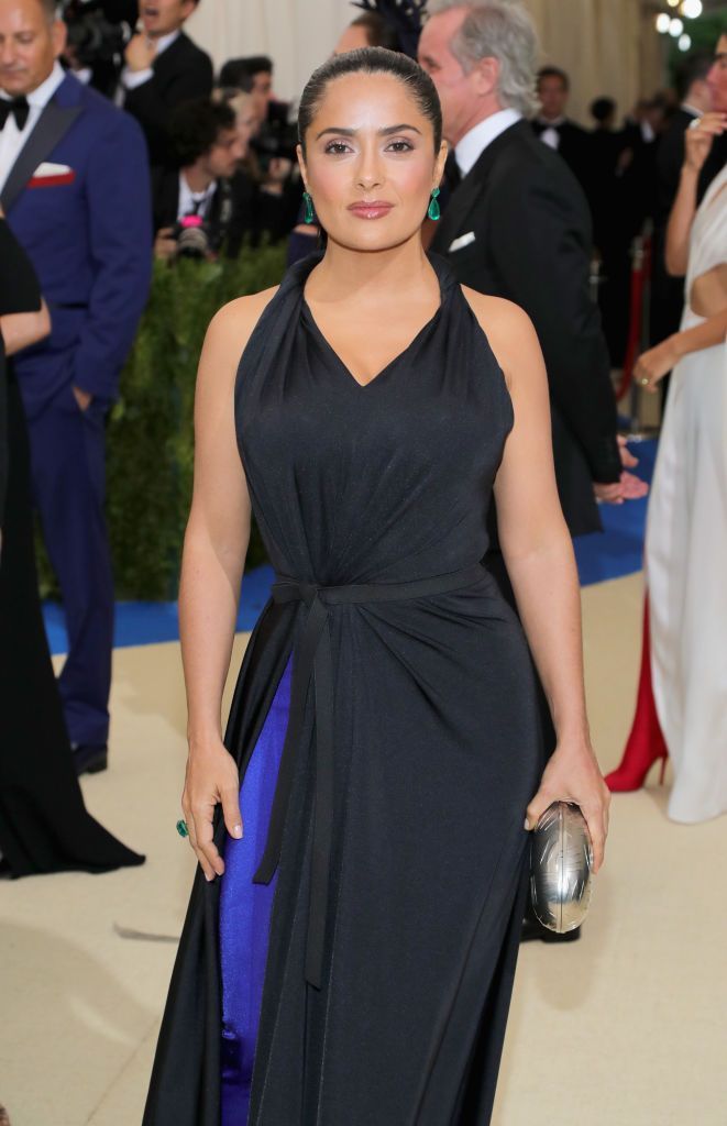 Salma Hayek at the "Rei Kawakubo/Comme des Garcons: Art Of The In-Between" Costume Institute Gala on May 1, 2017, in New York City | Photo: Neilson Barnard/Getty Images