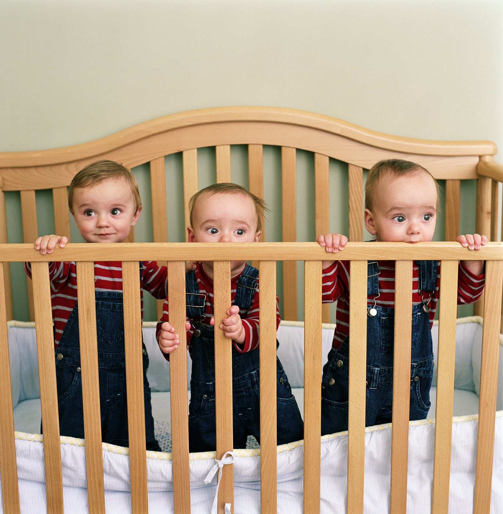 Triplets in a cot | Source: Getty Images