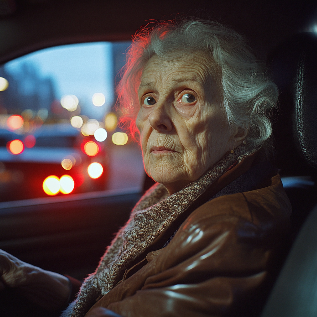 An uncertain old woman | Source: Midjourney