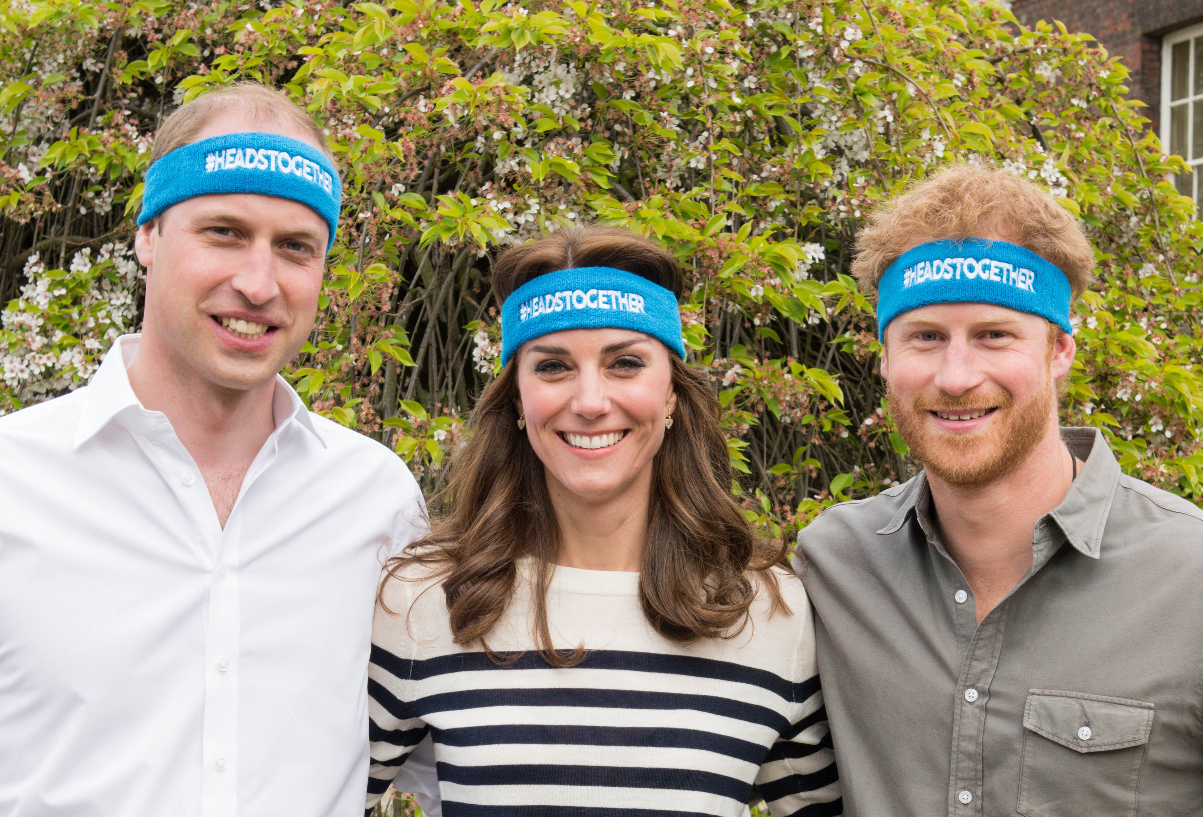 The Duke and Duchess of Cambridge and Prince Harry promoting a new campaign called Heads Together at Kensington Palace on April 21, 2016 in London, England. | Source: Getty Images