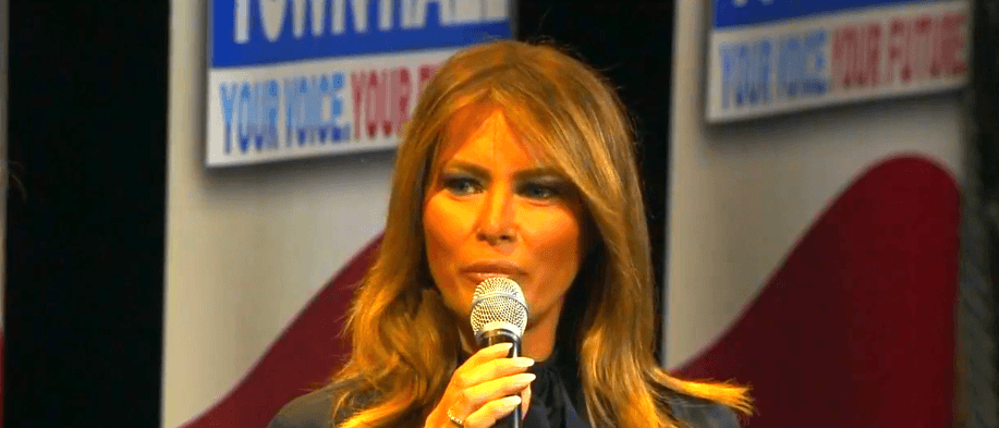 Melania Trump and Eric Bolling during an interview in Las Vegas on March 5, 2019. | Photo:YouTube/FOX26