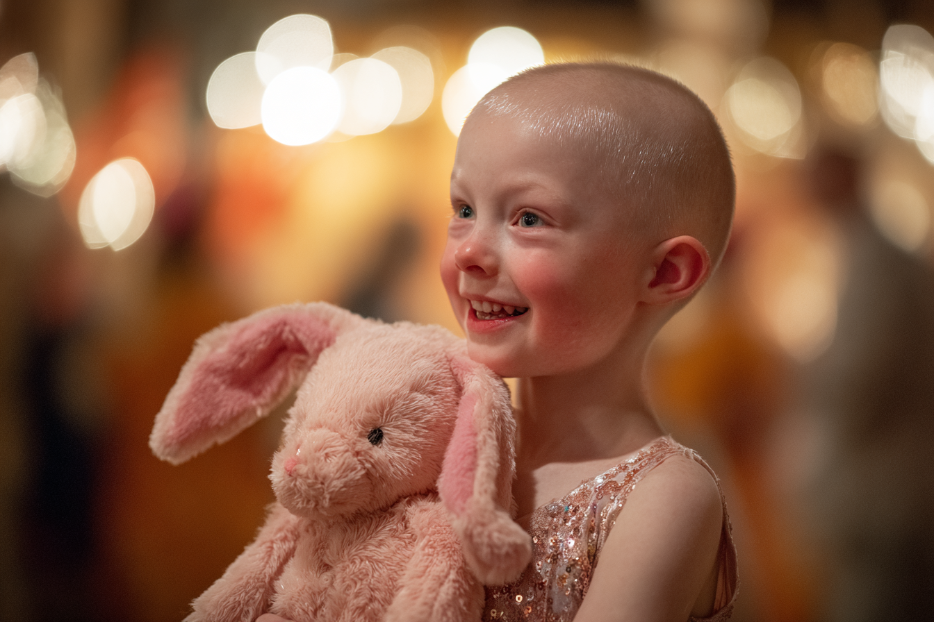 A little girl smiling | Source: Midjourney