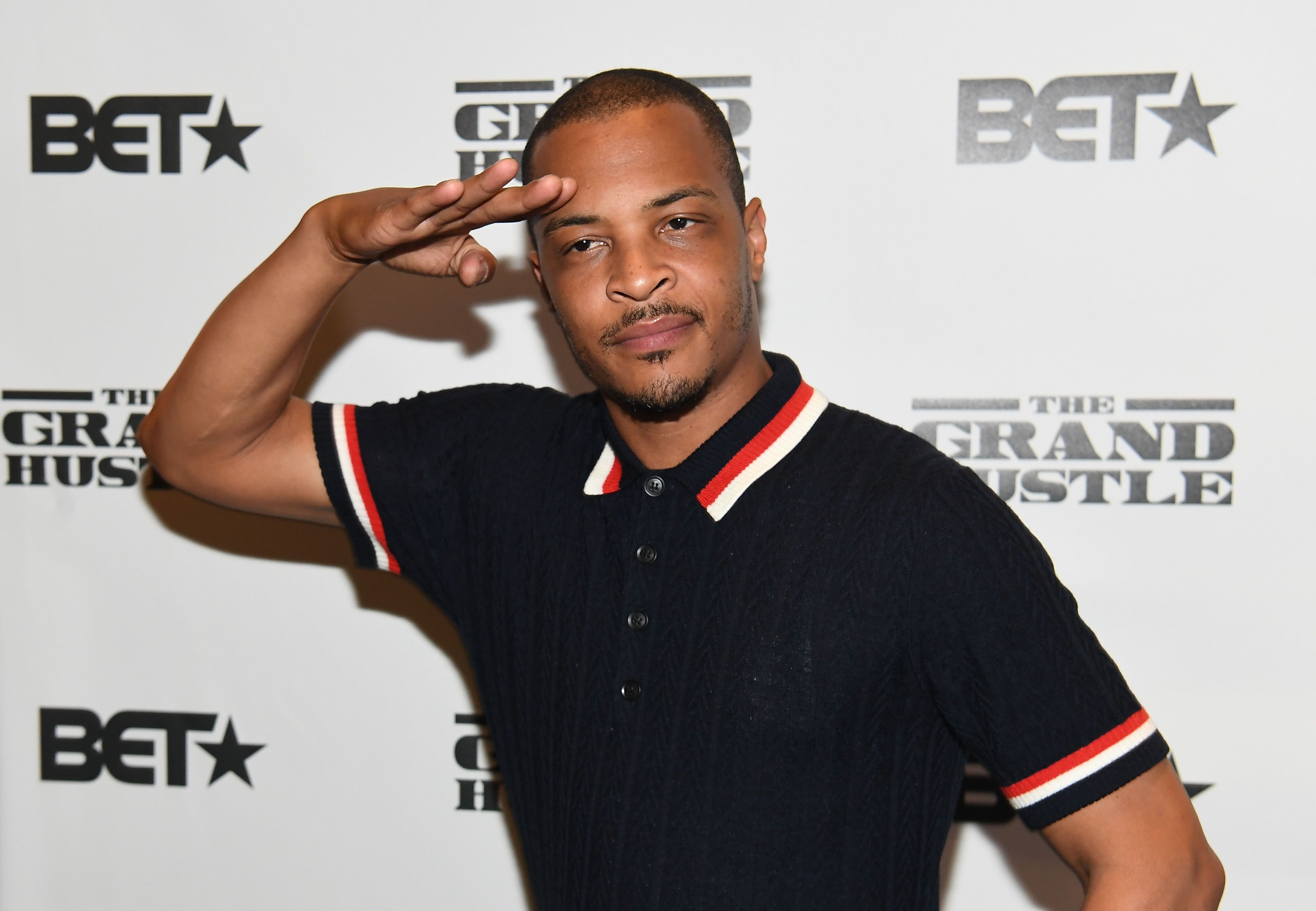 Rapper Tip "T.I." Harris at a BET event for "The Grand Hussle"/ Source: Getty Images