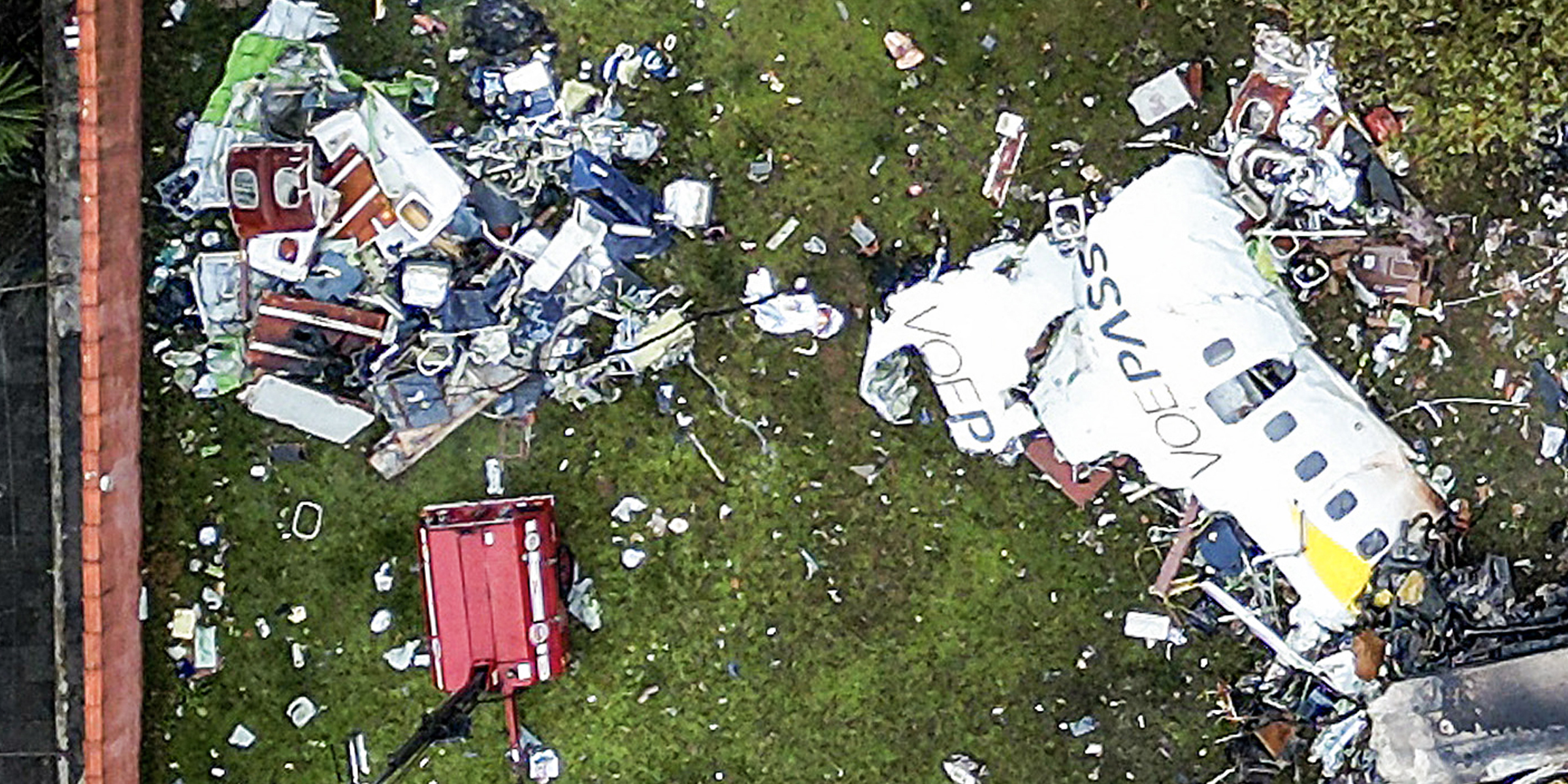 The debris of a plane crash | Source: Getty Images