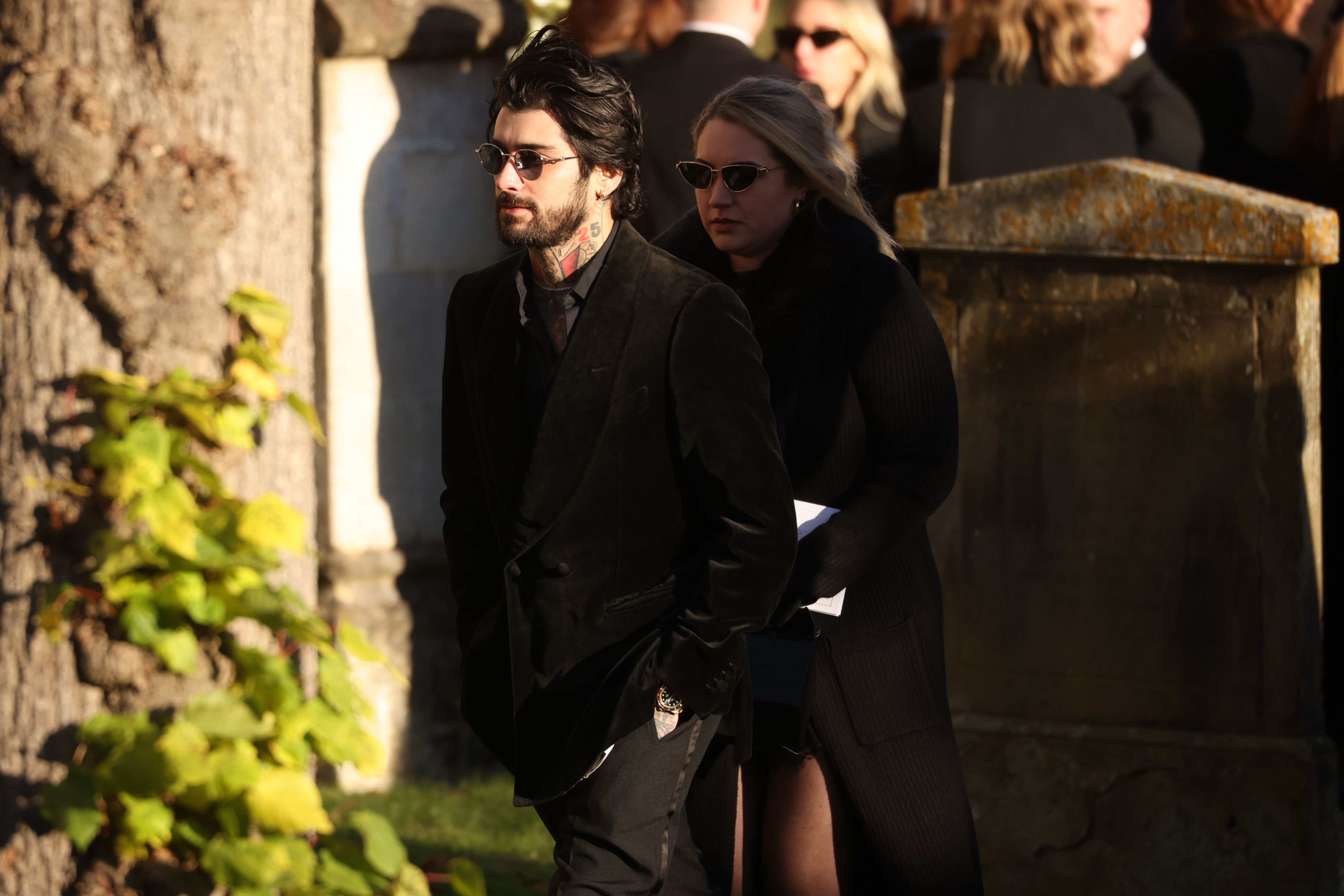 Zayn Malik attends Liam Payne's funeral at St. Mary's Church on November 20, 2024 | Source: Getty Images