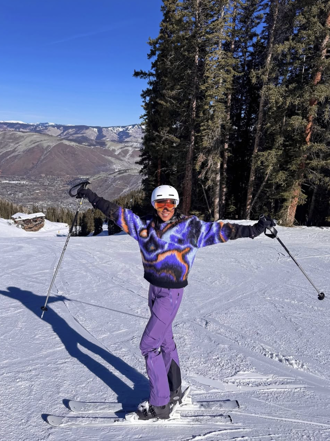 Lynn Ban pictured skiing, dated December 2024 | Source: instagram.com/lynn_ban