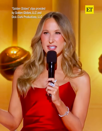 Nikki Glaser starting her joke about Michael B. Jordan onstage at this year's Golden Globes, posted on January 12, 2026. | Source: Instagram/entertainmenttonight