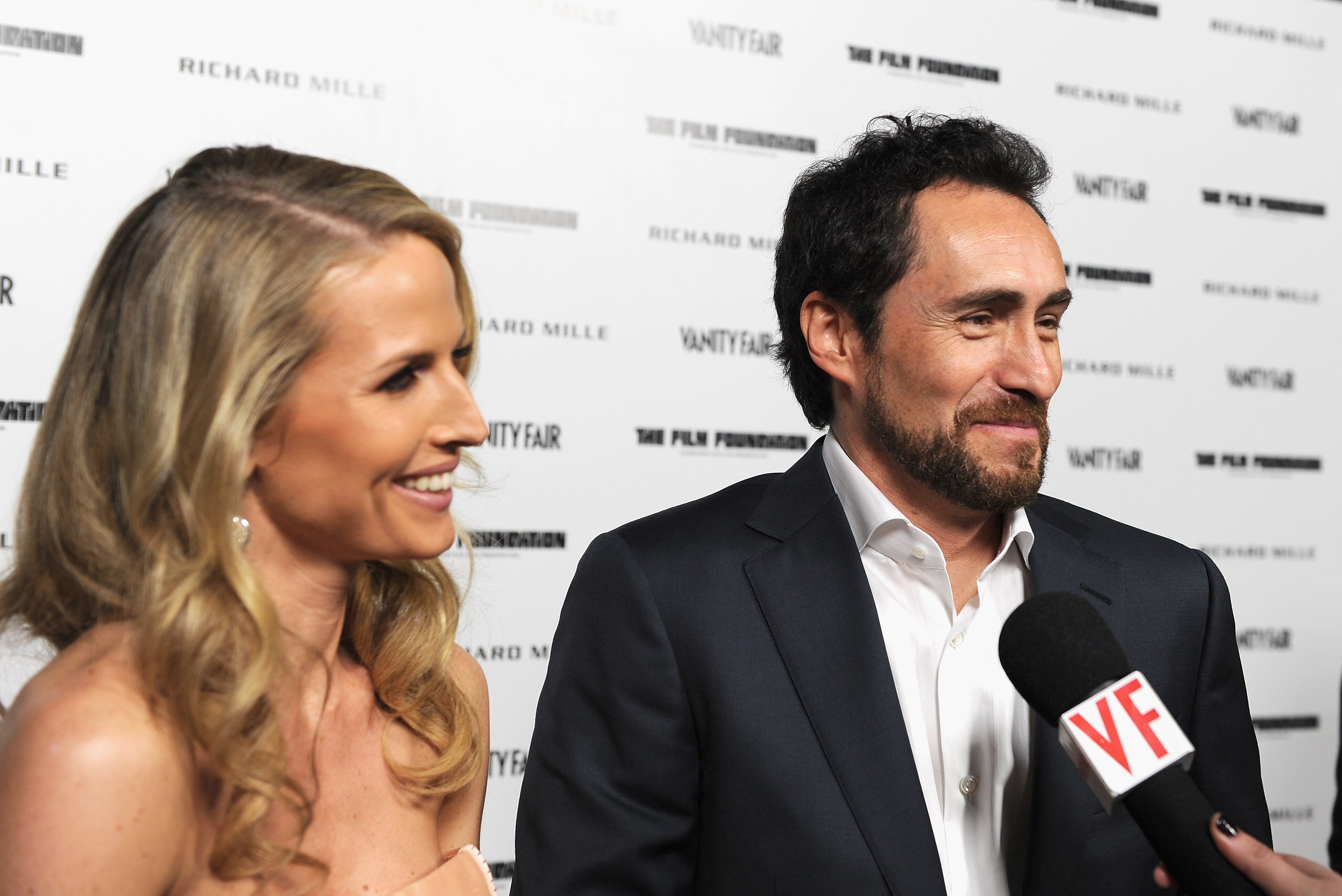 Stefanie Sherk and actor Demian Bichir attend the Vanity Fair and Richard Mille celebration of Martin Scorsese in support of The Film Foundation in 2012. Photo: Getty Images/GlobalImagesUkraine