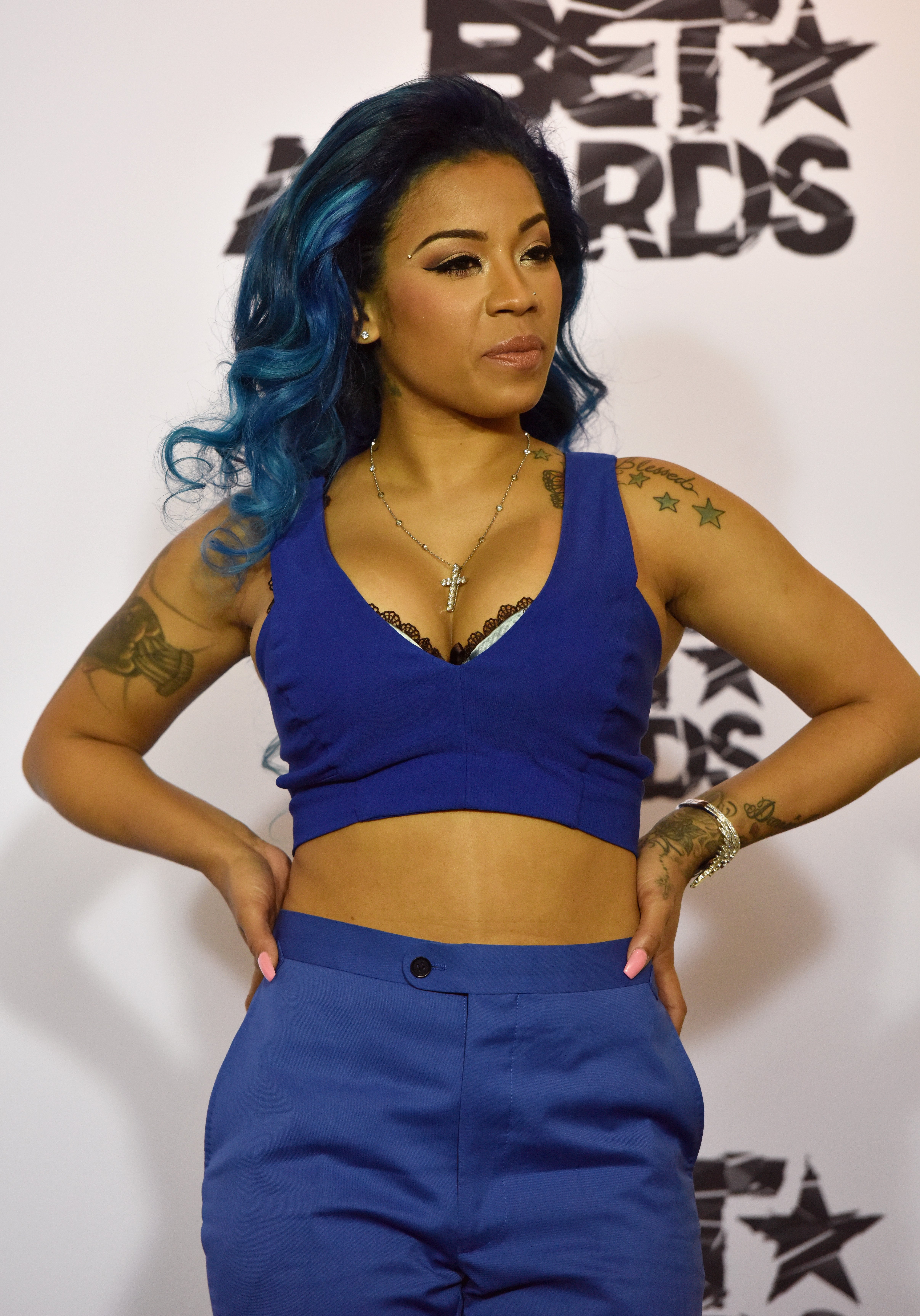 Keyshia Cole at the press room of the 2015 BET Awards. | Photo: Getty Images
