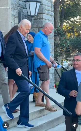Joe Biden spotted during Labor Day weekend. | Source: Instagramfredkargar