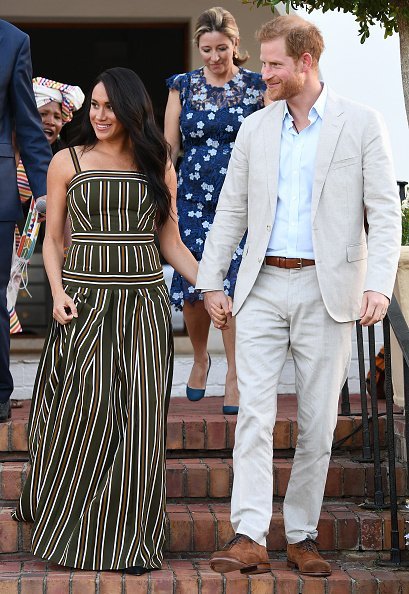 Prince Harry and Meghan Markle attend a reception for young people, community and civil society leaders at the Residence of the British High Commissioner | Photo: Getty Images