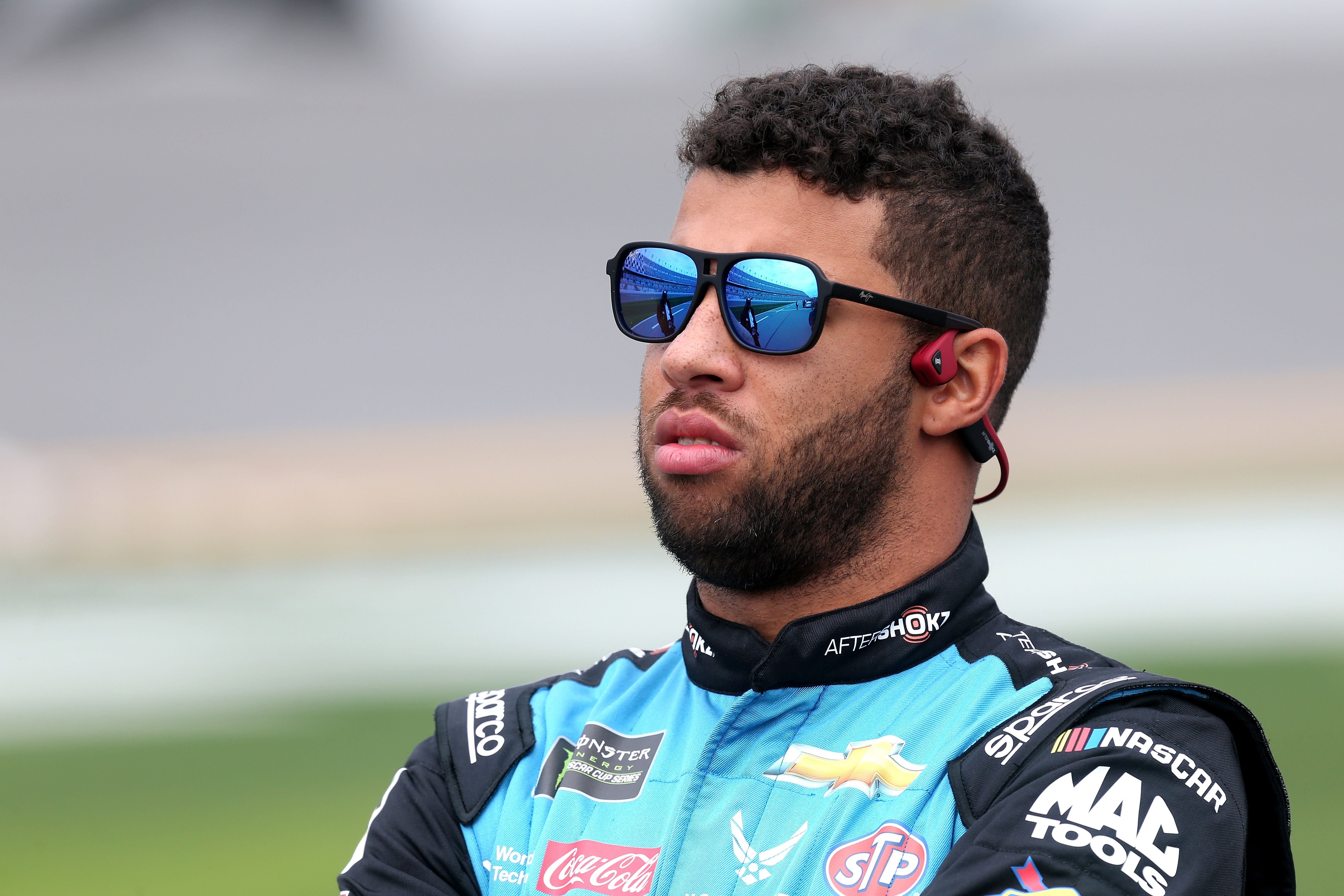 Bubba Wallace during the qualifications for the Monster Energy NASCAR Cup Series 61st Annual Daytona 500 at Daytona International Speedway at Daytona Beach, Florida | Photo: Jerry Markland/Getty Images