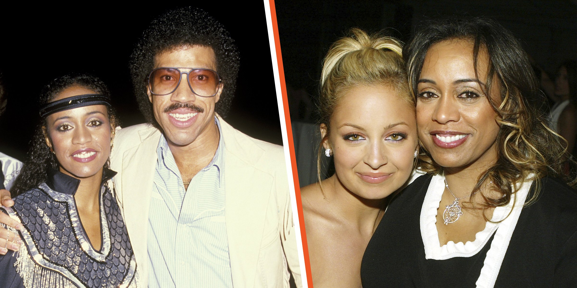 Brenda Harvey-Richie with ex husband Lionel Richie | Nicole Richie with her mom Brenda Harvey-Richie | Source: Getty Images