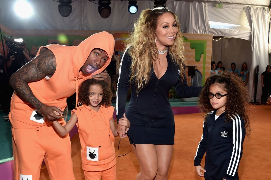 Nick Cannon, Moroccan Scott Cannon, singer Mariah CArey and Monroe Cannon at Nickelodeon's 2017 Kids' Choice Awards at USC Galen Center in Los Angeles, California | Photo: Getty Images