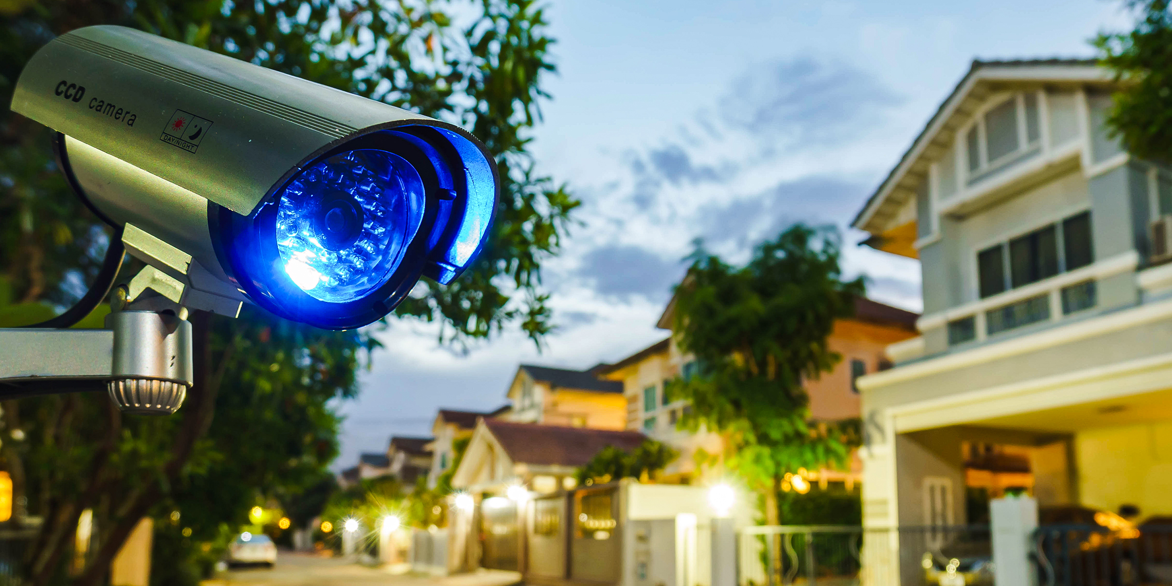 A neighborhood security camera | Source: Shutterstock
