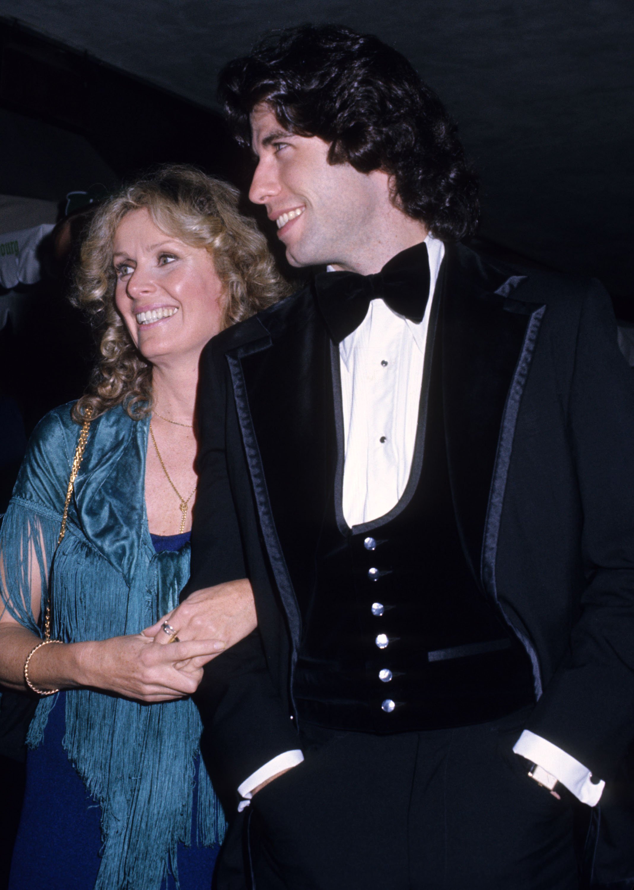 John Travolta and Diana Hyland in Los Angeles on December 8th 1976. | Source: Getty Images