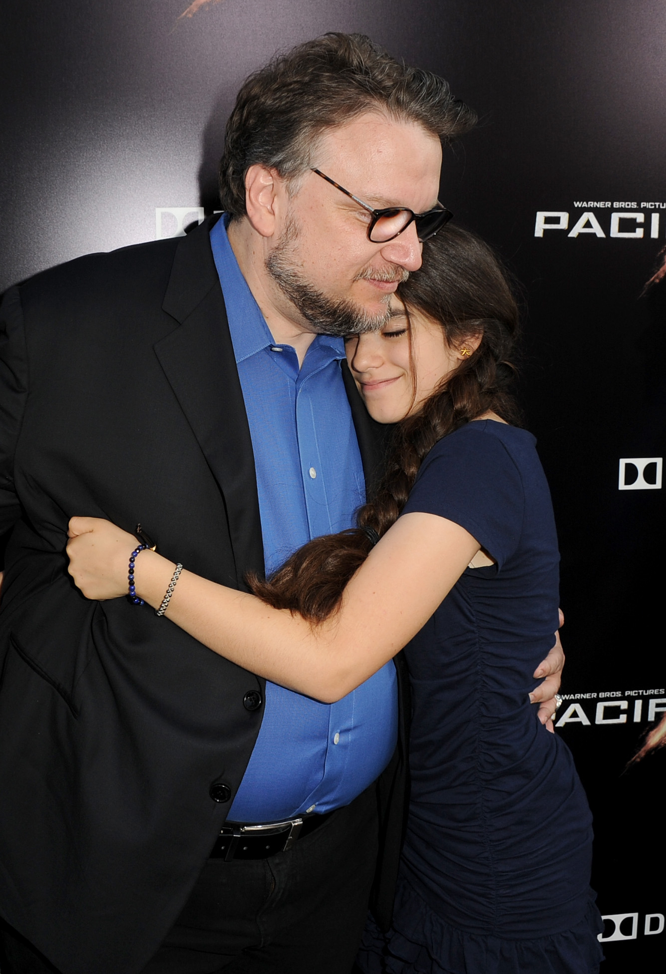 Guillermo del Toro and his daughter at Dolby Theatre on July 9, 2013, in Hollywood, California. | Source: Getty Images
