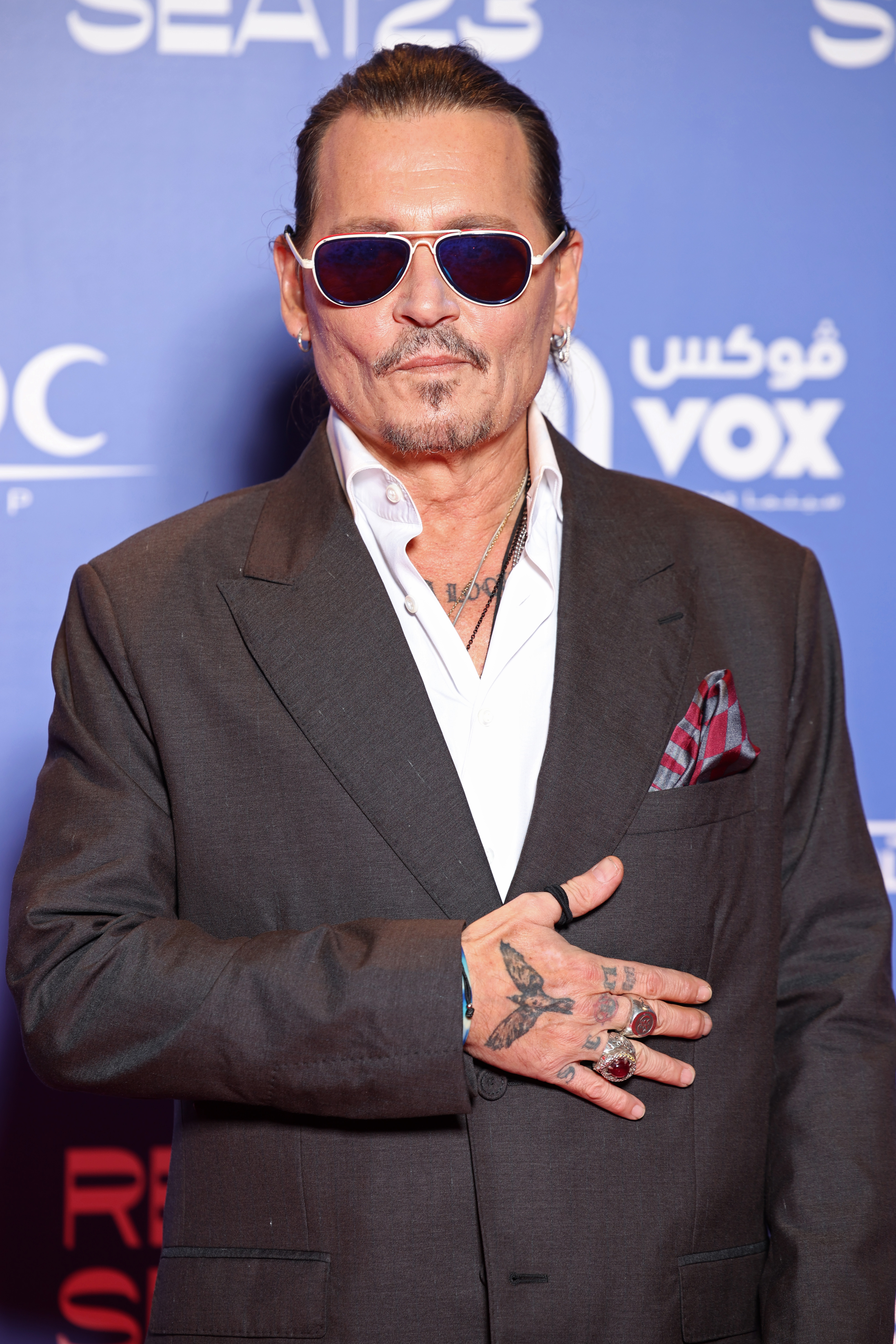 Johnny Depp at the Red Sea International Film Festival in Jeddah, Saudi Arabia on December 1, 2023 | Source: Getty Images