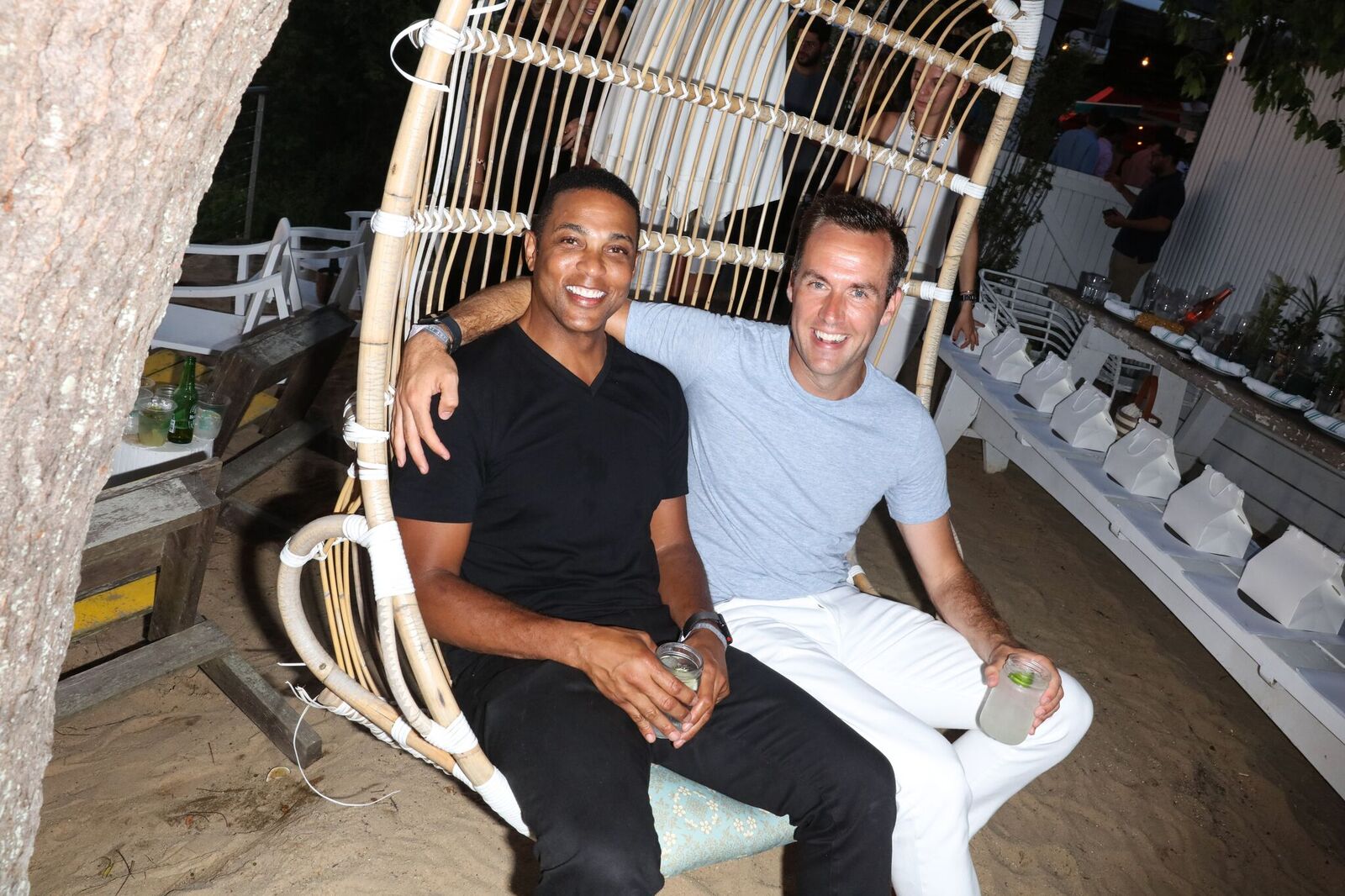 Recently engaged couple Don Lemon (L) and Tim Malone attend a celebration of Costa Brazil and performance by John Legend at the Surf Lodge on July 14, 2019 | Photo: Getty Images