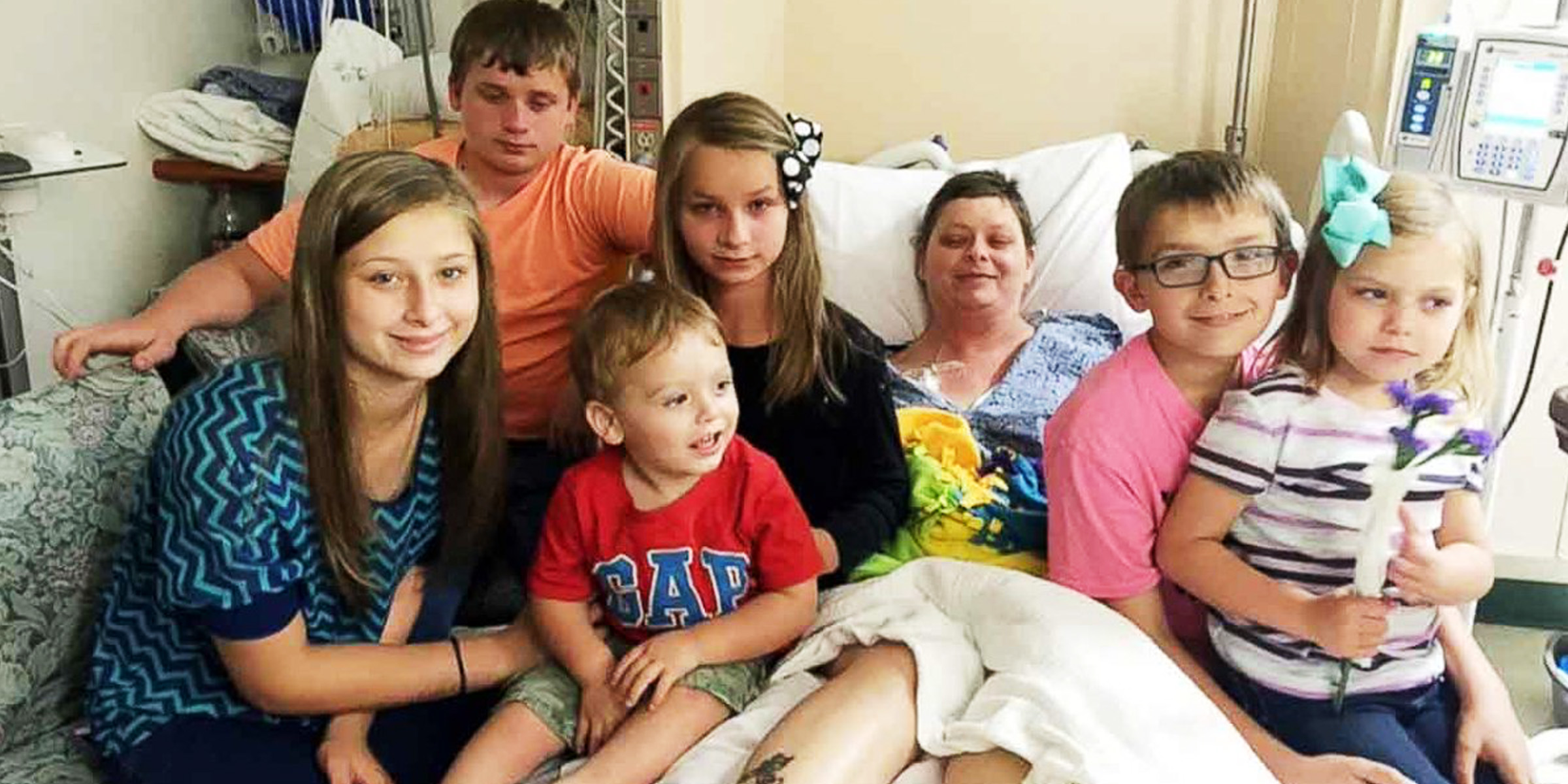 Beth Laitkep and her six children, 2016 | Source: X.com/ABC7