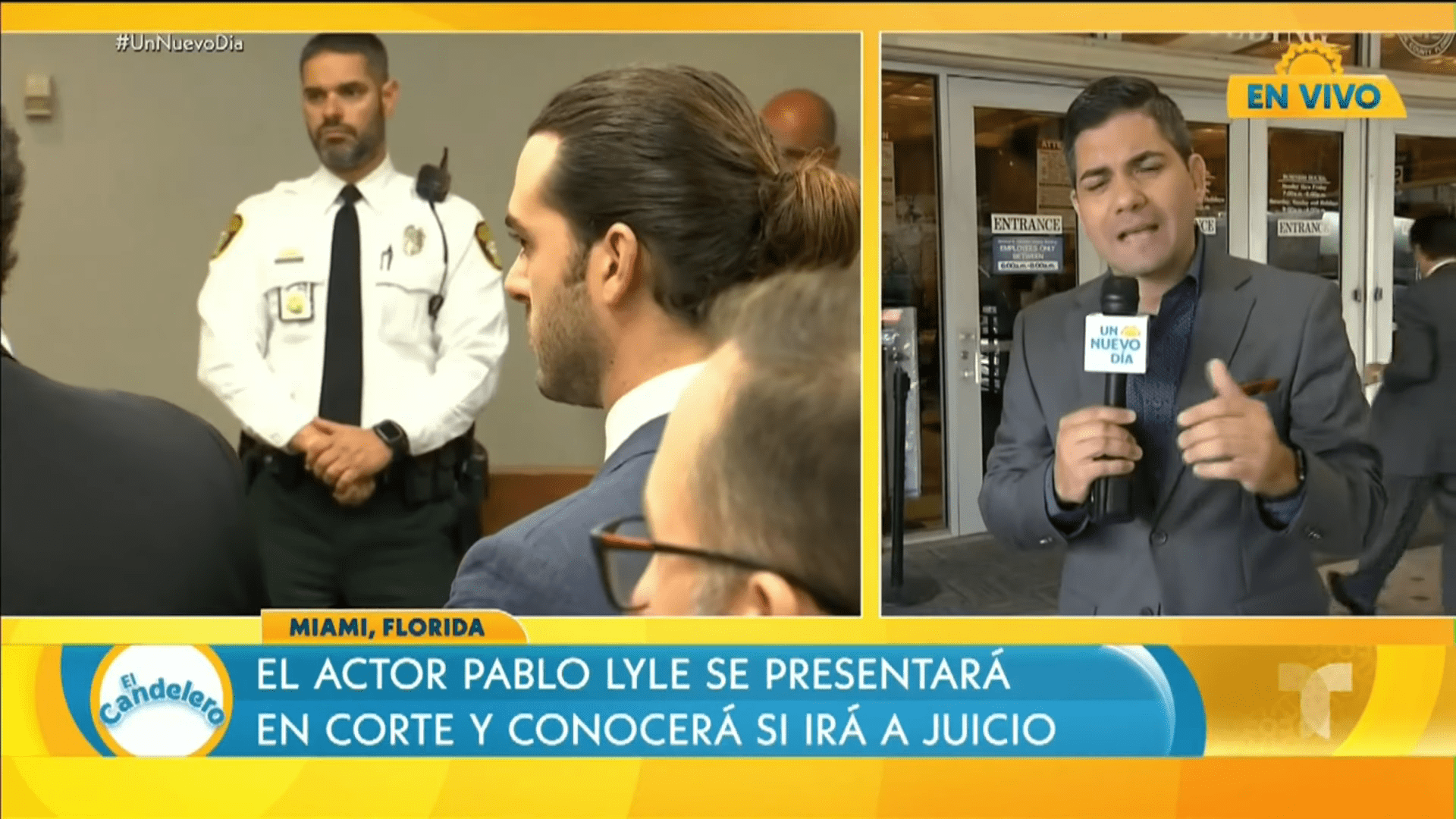 Pablo Lyle ante el juez │Imagen tomada de: YouTube / Un Nuevo Día Pablo Lyle ante el juez │Imagen tomada de: YouTube / Un Nuevo Día
