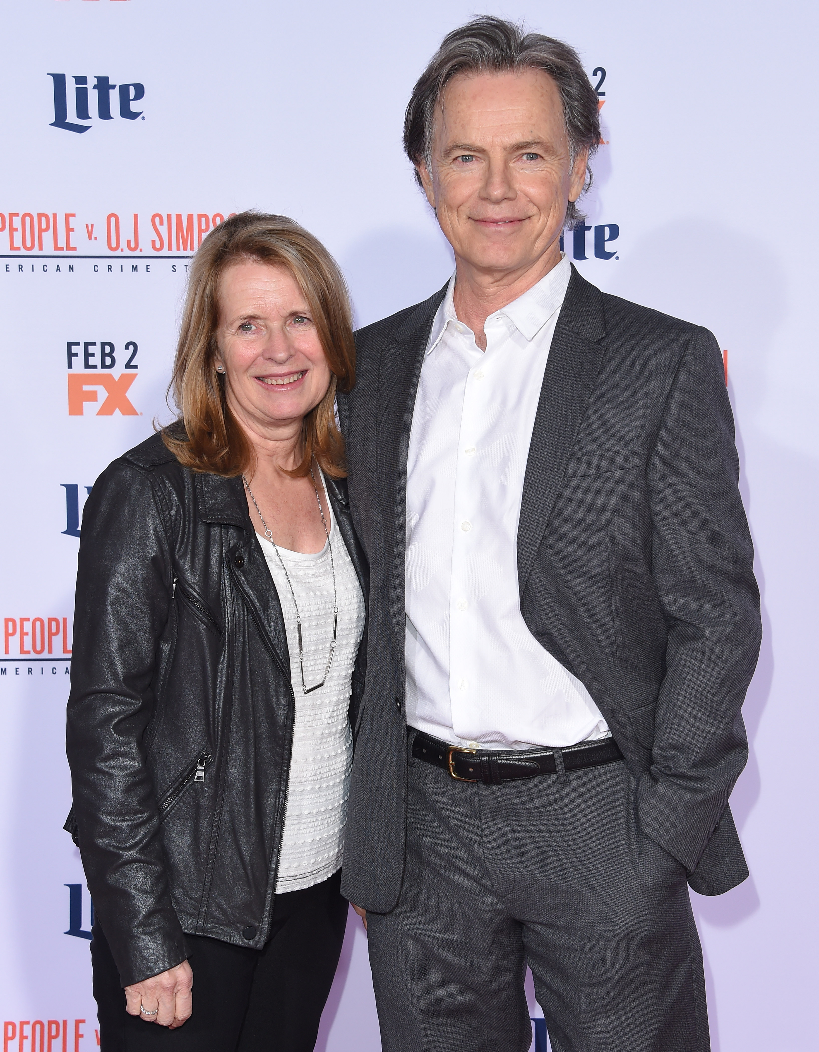Susan Devlin and Bruce Greenwood at the premiere of "American Crime Story - The People V. O.J. Simpson" on January 27, 2016, in Westwood, California. | Source: Getty Images