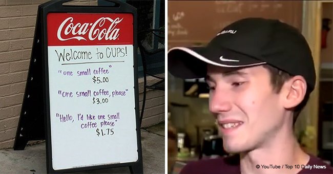 Coffee shop owner puts up a genius bar sign to teach rude customers manners