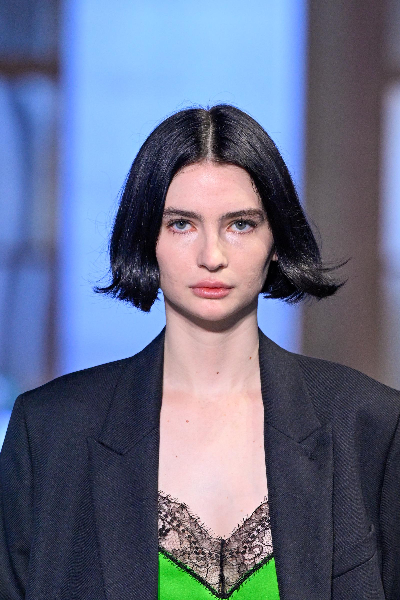 Meadow Walker walks the runway during the Ami Menswear Fall/Winter 2022-2023 show as part of Paris Fashion Week on January 19, 2022, in Paris, France | Source: Getty Images