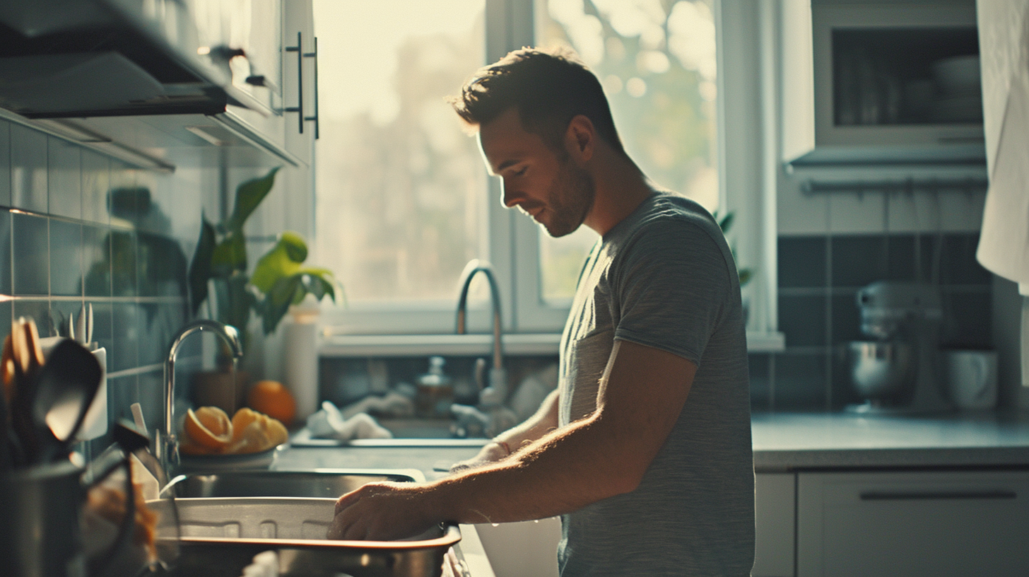 A man in the kitchen | Source: Midjourney