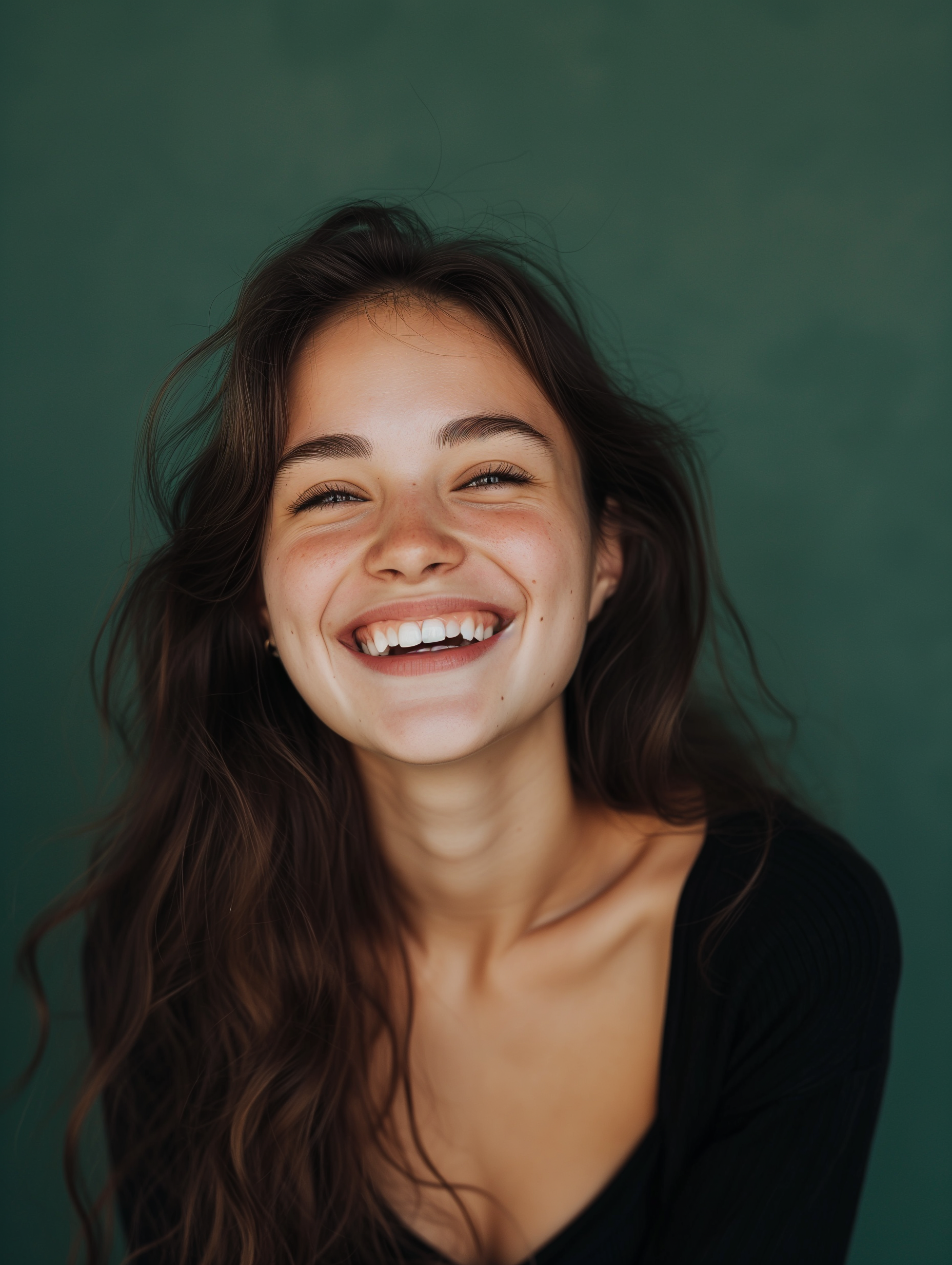 A smiling young woman | Source: Midjourney