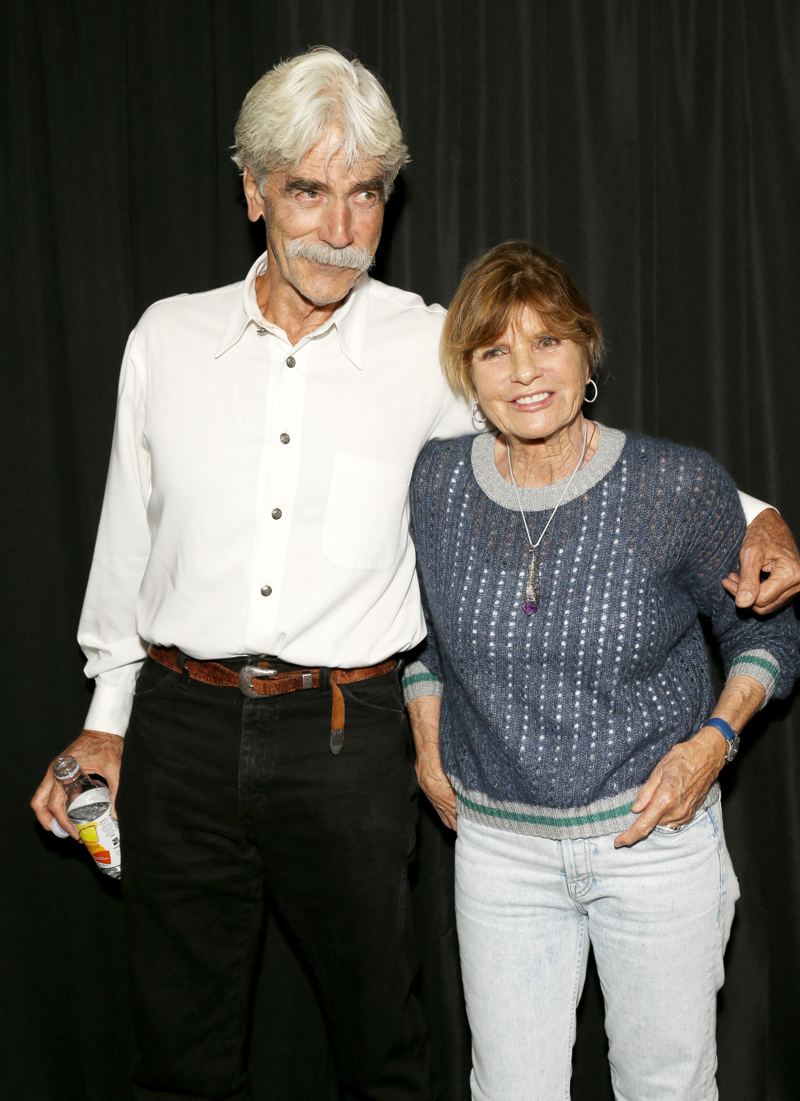 Sam Elliott and Katharine Ross attend the Stacy Poitras' Art Gallery Exhibition for documentary premiere of "The Chainsaw Artist" held on September 14, 2019 in Hollywood, California. | Source: Getty Images